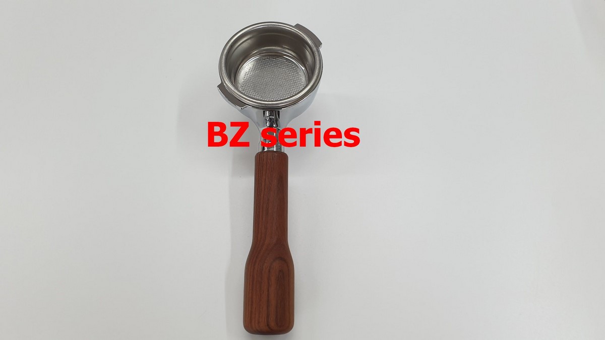 2 ways filter holder Bezzera BZ series 5965628R WOOD HANDLE 